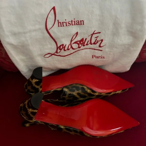 Christian Louboutin Leopard Print Heels - Picture 8 of 8